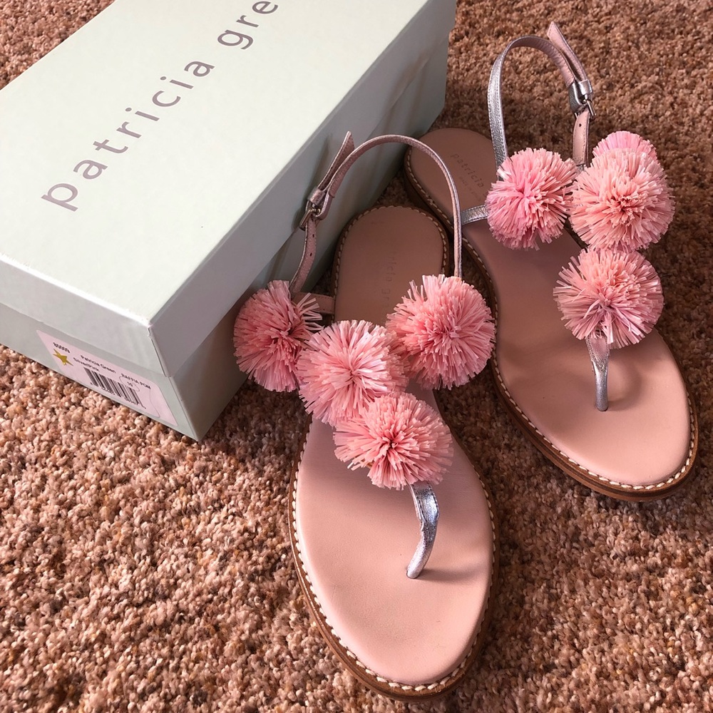 Super Cute Pink Pom Sandals